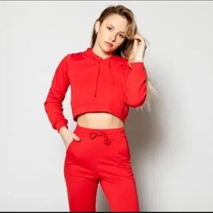 Belen jogger set in red XS